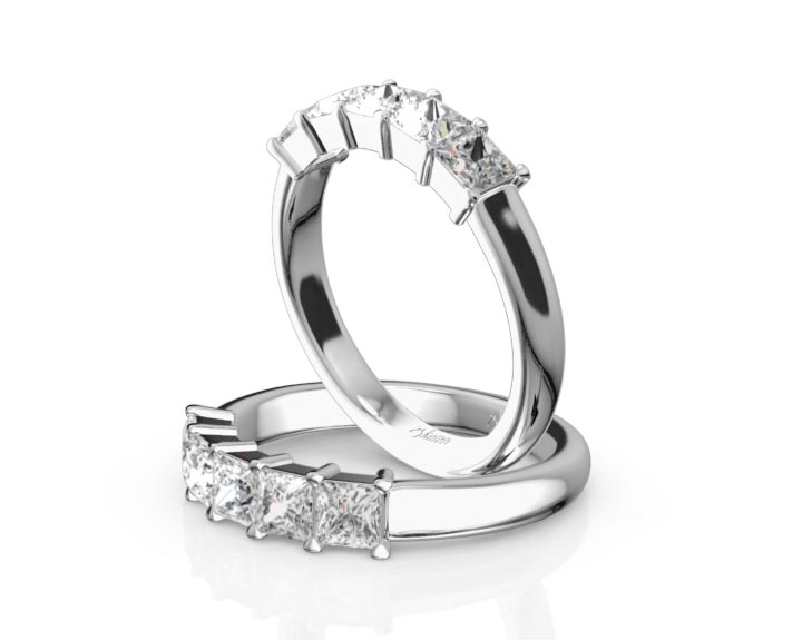 Traditional 5 Stone Women Anniversary Band (1 1/3 ct. tw.) 360° view