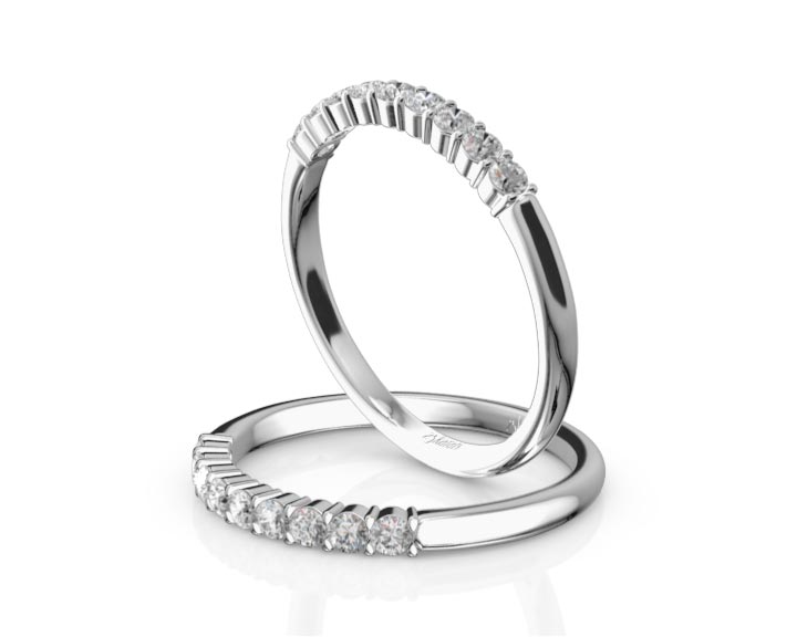 Classic 9 Stone Women's Diamond Band (1/5 ct. tw.) 360° view