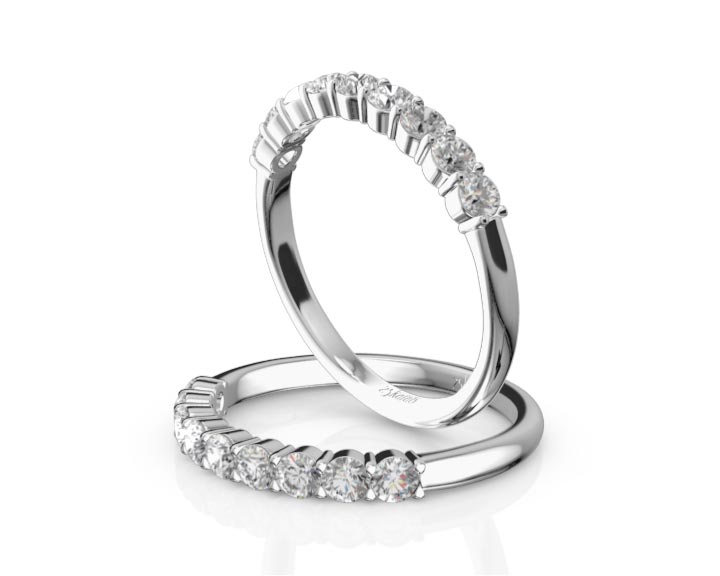 Classic 9 Stone Women's Diamond Band (1/2 ct. tw.) 360° view