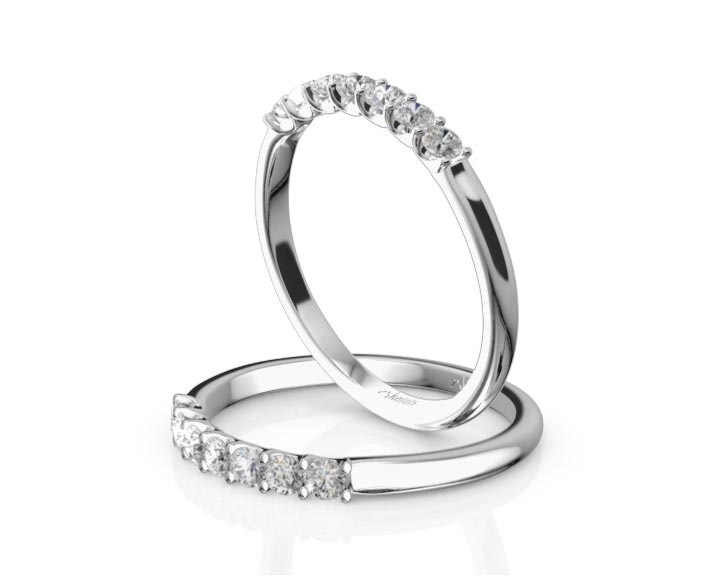 New Classic 7-Stone U-Prong Woman Ring (1/4 ct. tw.) 360° view