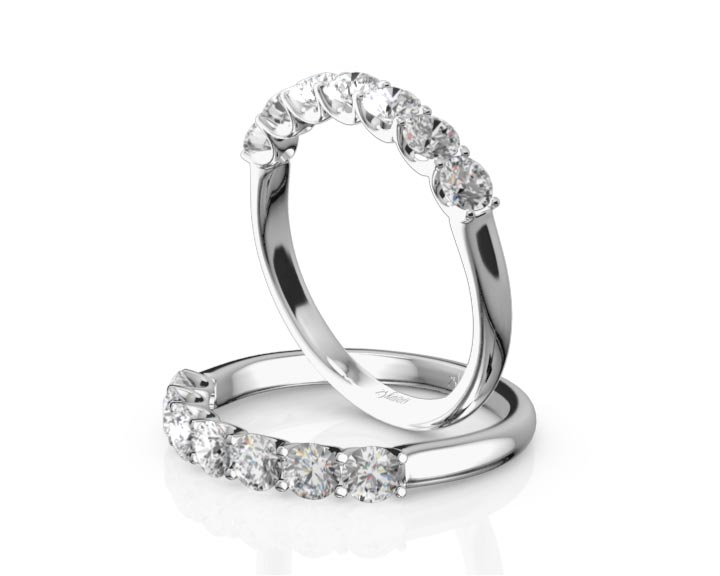 New Classic 7-Stone U-Prong Woman Ring (3/4 ct. tw.) 360° view