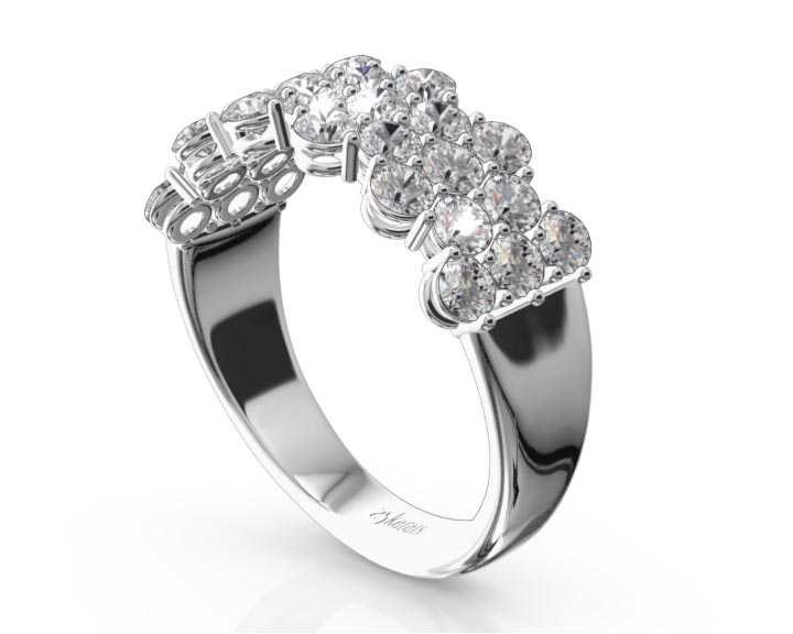 Floating Diamond Anniversary Band (1 3/8 ct. tw.) 360° view