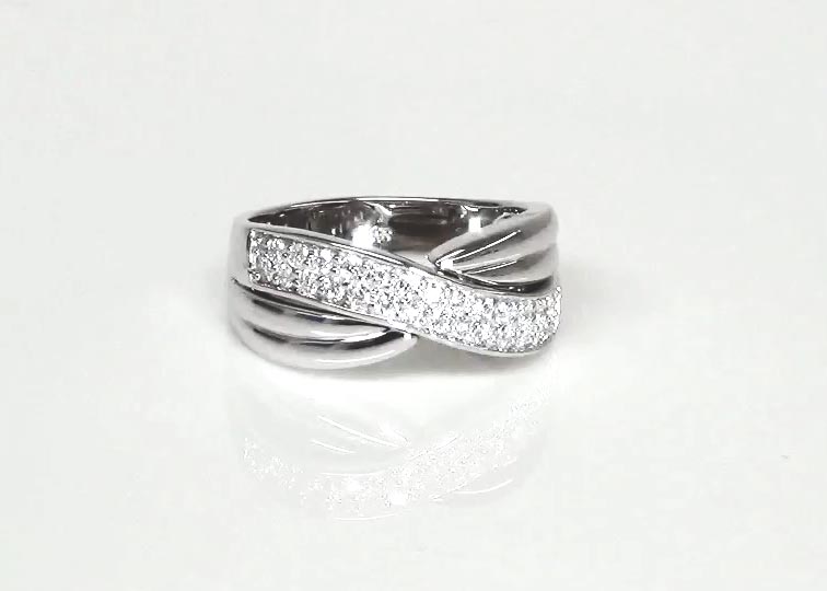 Fancy Twist Diamond Ring (0.56 ct. tw.) 360° view