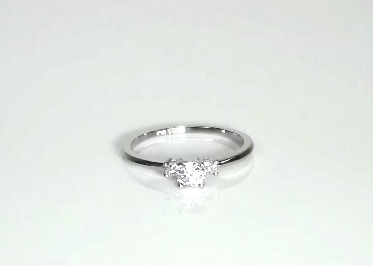 Diamond Engagement Ring (0.10 ct. tw.) 360° view