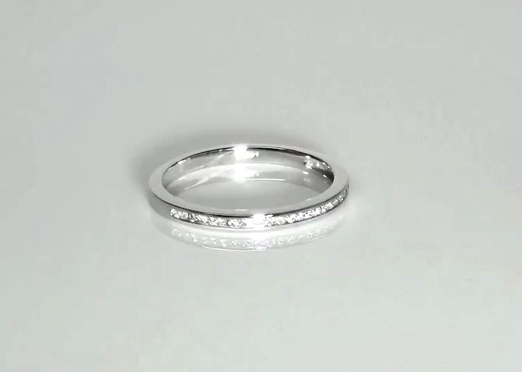 Classic Channel Set Petite Wedding Band(0.17 ct. tw.) 360° view