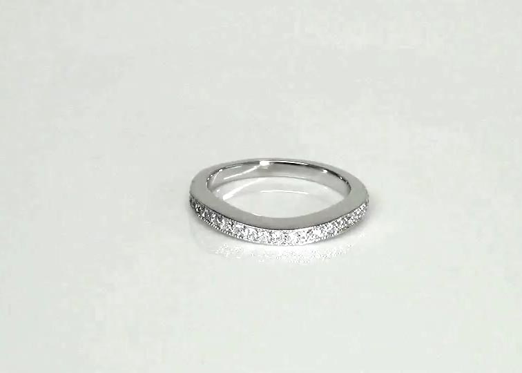 0.21 CT Diamond Bridal Ring 360° view
