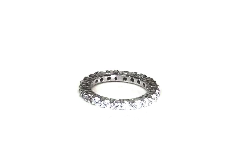 Classic Common Prong Basket setting Diamond Eternity Band (0.87 ct. tw.) 360° view