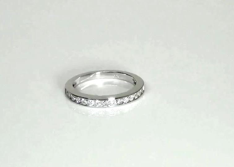 Channel Set Diamond Anniversary Band(1/2 ct. tw.) 360° view