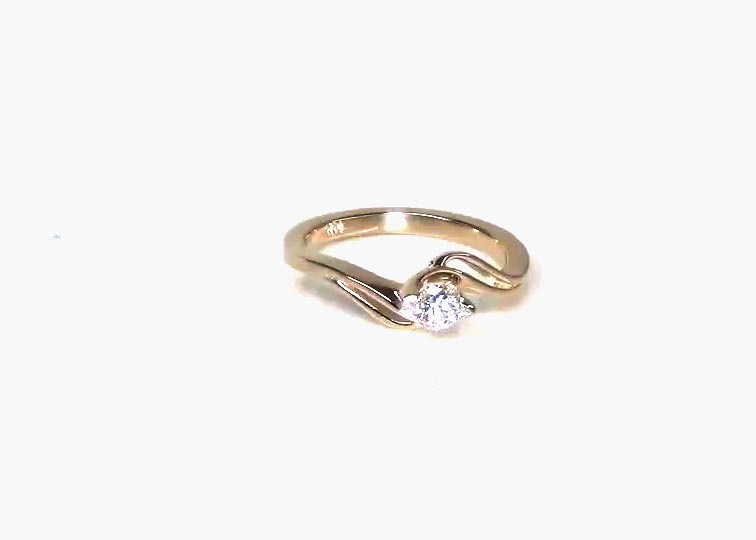Fancy Solitaire Promise Ring (0.20ct. tw) 360° view